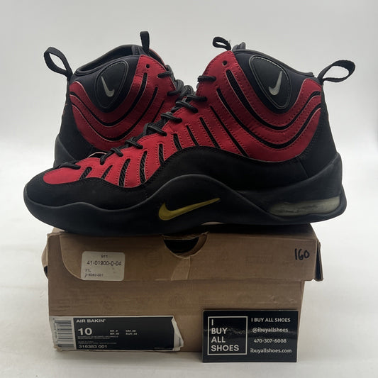 Size 10 - Nike Air Bakin 2013 Black Red (316383-001)
