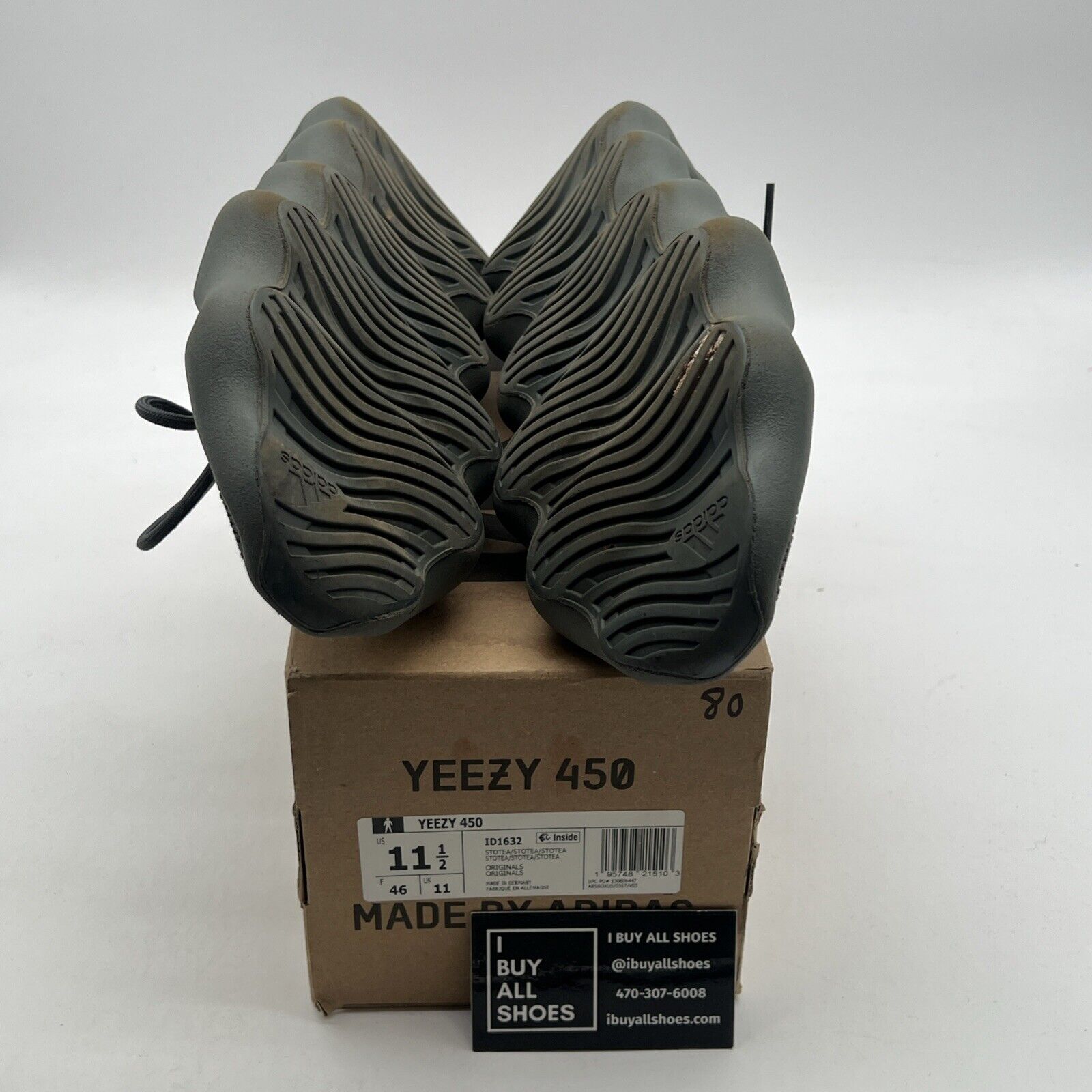 Size 11.5 - Adidas Yeezy 460 Stone Teal Grey (ID1632)