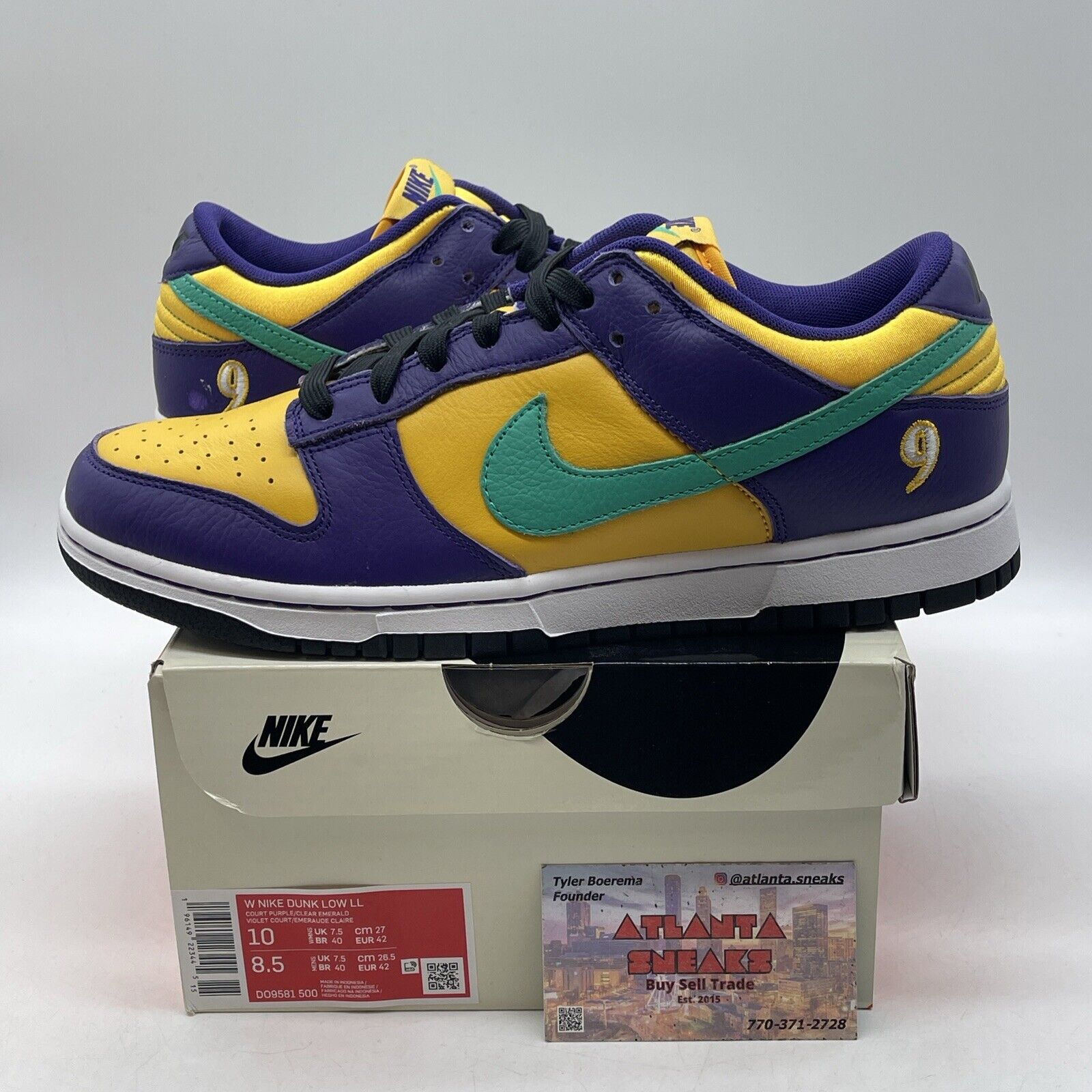 Size 10W - Nike Lisa Leslie x Dunk Low Sparks Purple Leather Suede (DO9581-500)