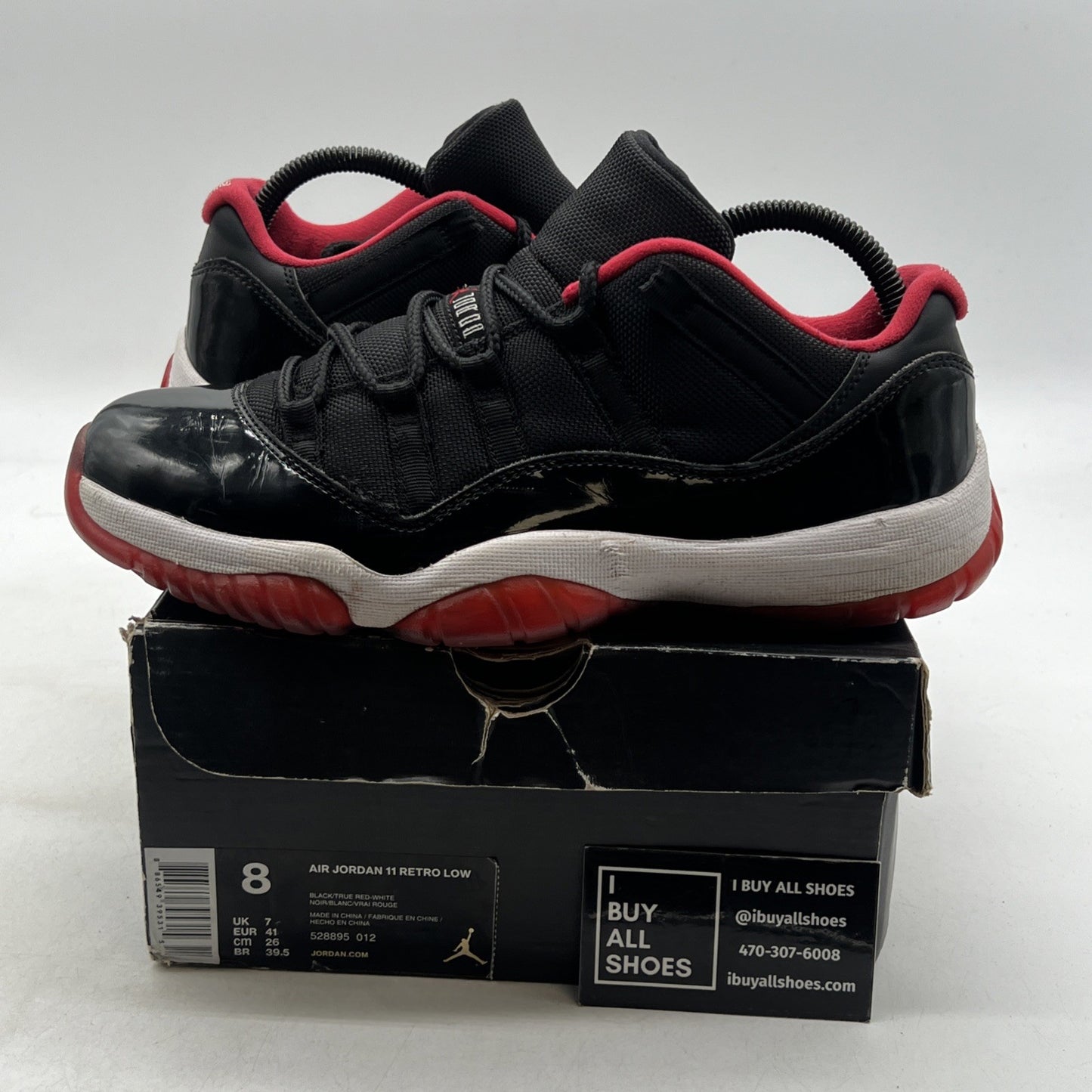 Size 8 - Air Jordan 11 Retro 2015 Low Bred (528895-012)