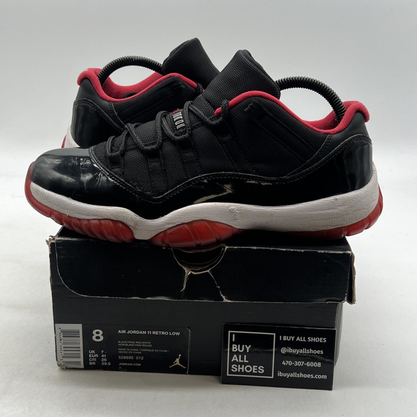 Size 8 - Air Jordan 11 Retro 2015 Low Bred (528895-012)