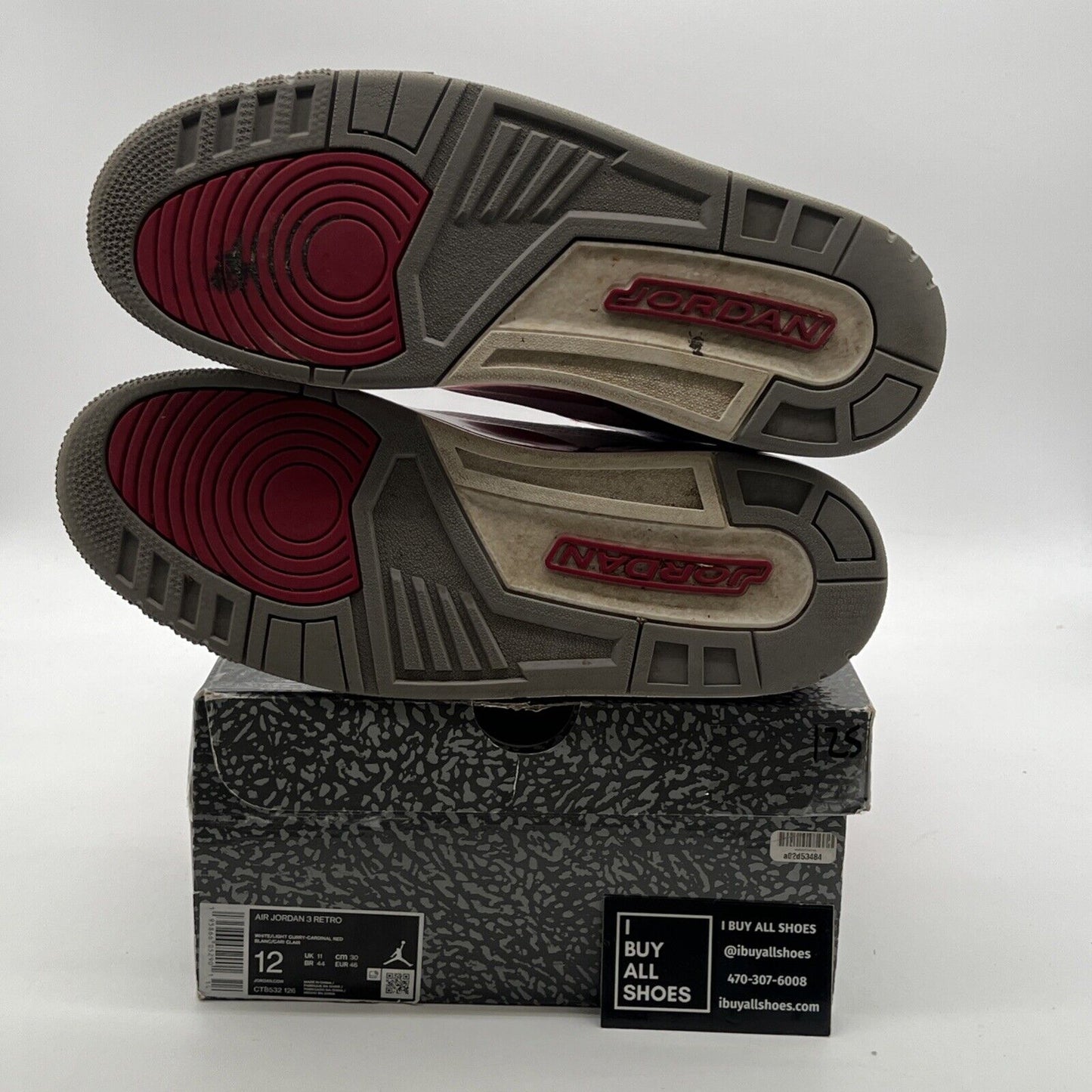 Size 12 - Air Jordan 3 Retro Mid Cardinal Red (CT8532-126)
