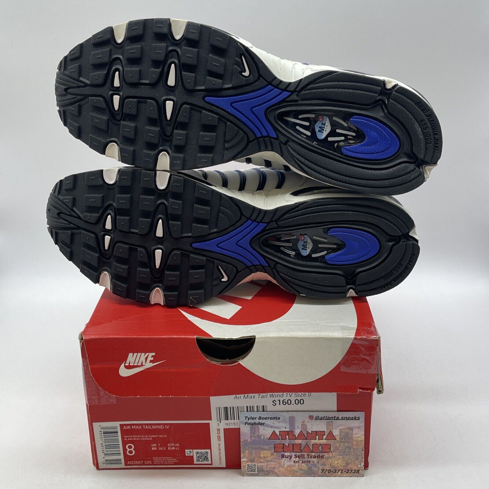 Size 8 - Nike Air Max Tailwind 4 Classic Blue