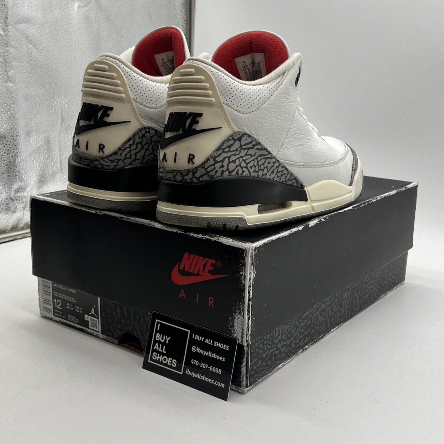 Size 12 - Air Jordan 3 Retro Mid White Cement Reimagined (DN3707-100)