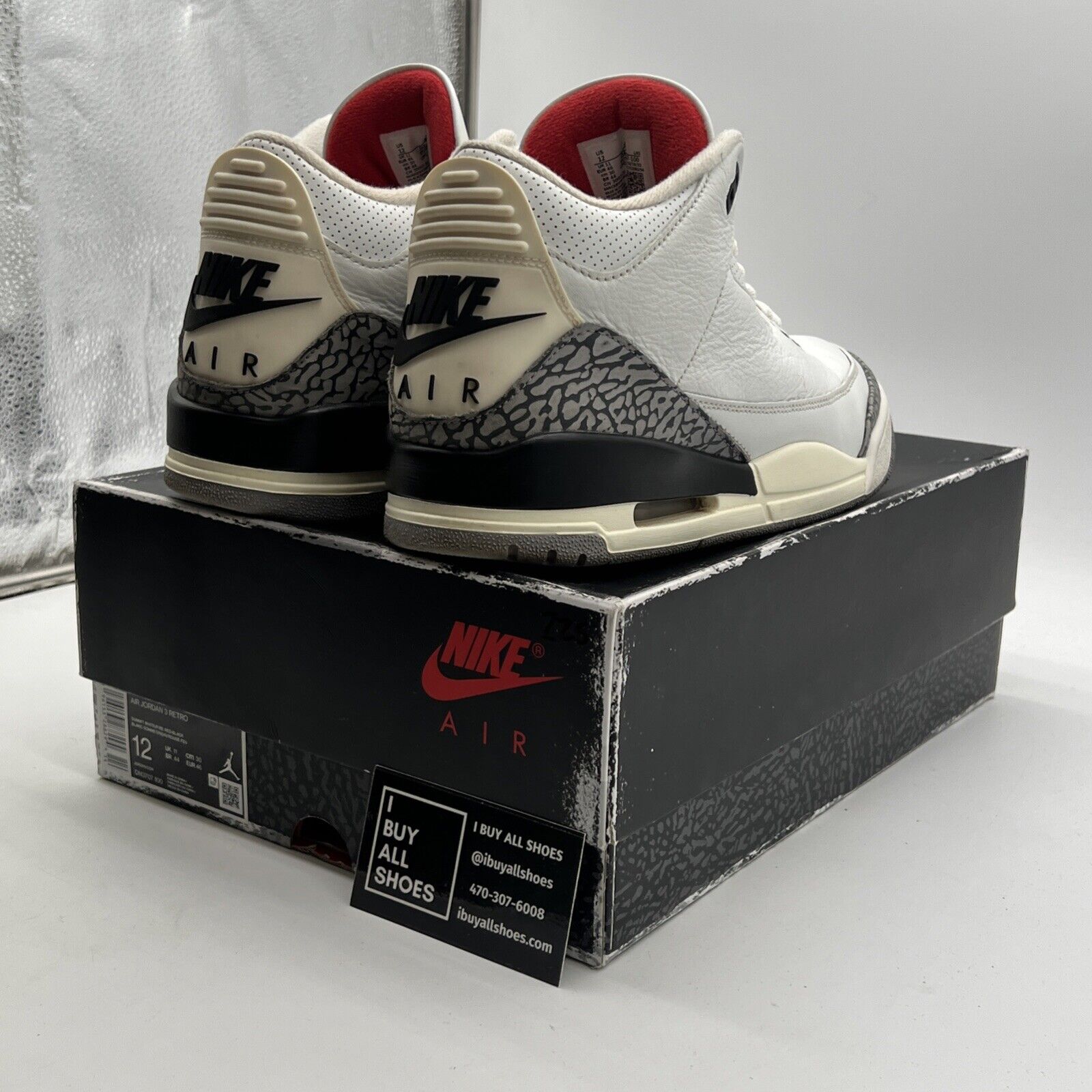 Size 12 - Air Jordan 3 Retro Mid White Cement Reimagined (DN3707-100)