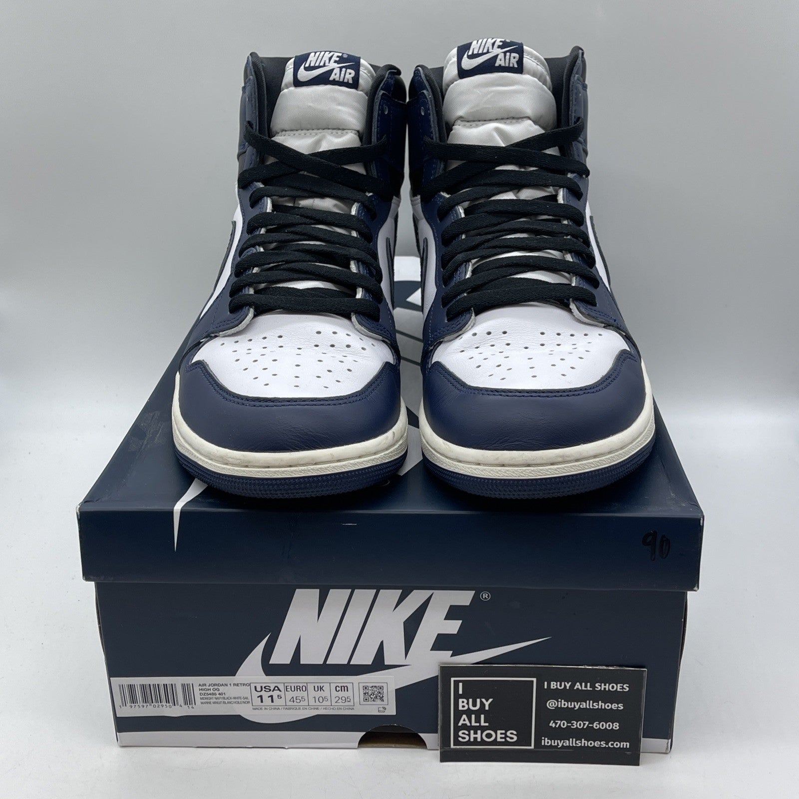 Size 11.5 - Air Jordan 1 Retro OG High Midnight Navy (DZ5485-401)