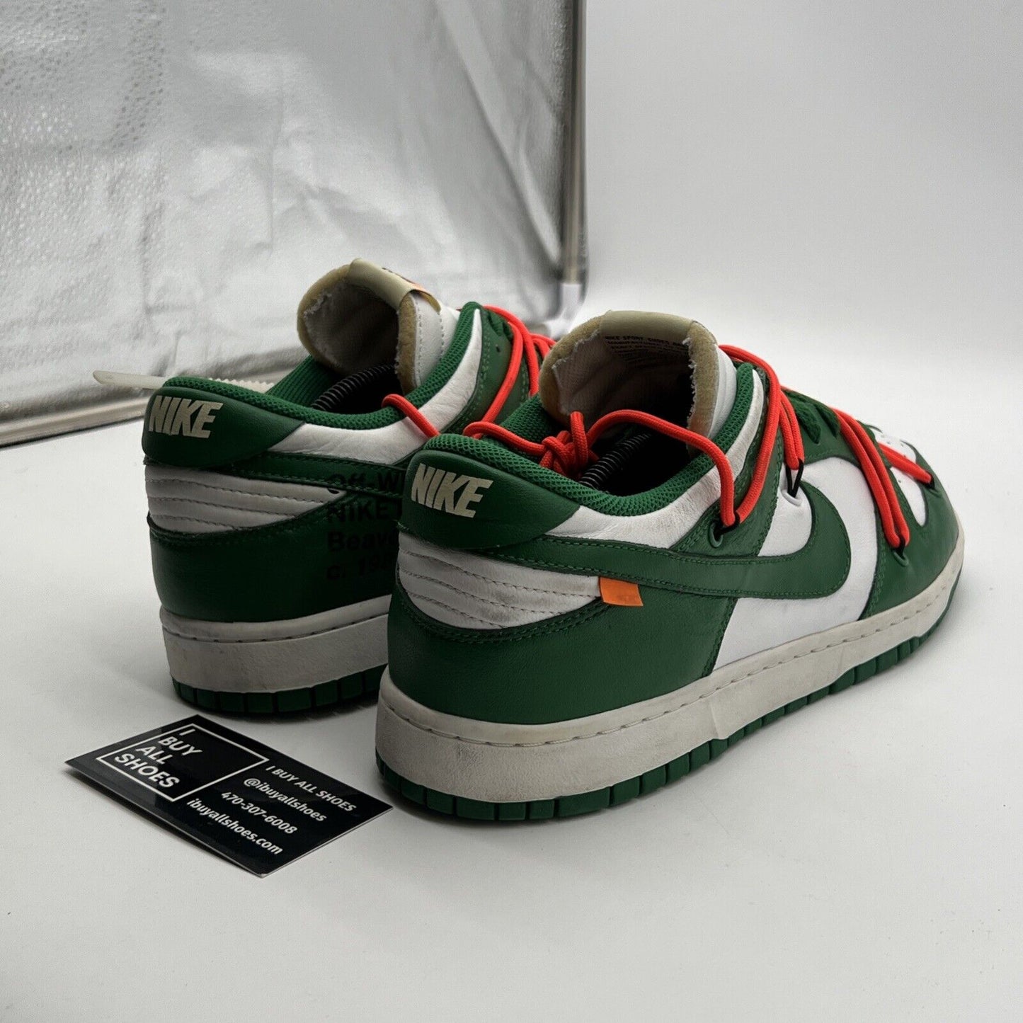 Size 12 - Nike Dunk Low x OFF-WHITE Pine Green 2019 (CT0856-100)