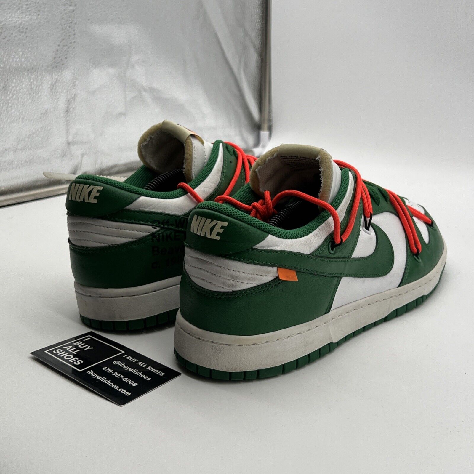Size 12 - Nike Dunk Low x OFF-WHITE Pine Green 2019 (CT0856-100)