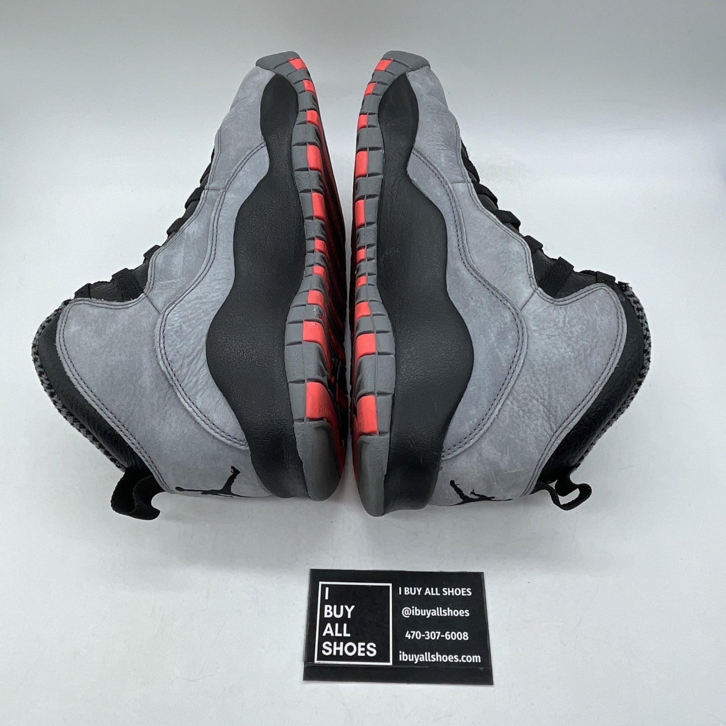 Size 9.5 - Air Jordan 10 Retro Cool Grey Black Suede Leather (310805-023)