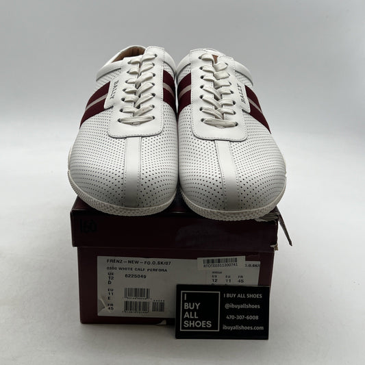 Size 12 - Bally Frenz Men's (6230488) White Leather Sneakers