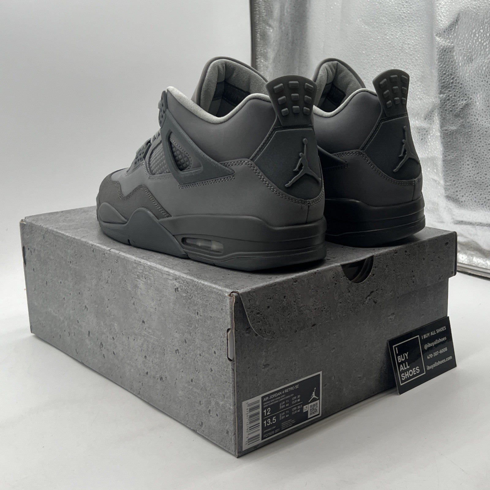 Size 12 - Air Jordan 4 Retro 2024 Paris Olympics Wet Cement (FQ7928-001)