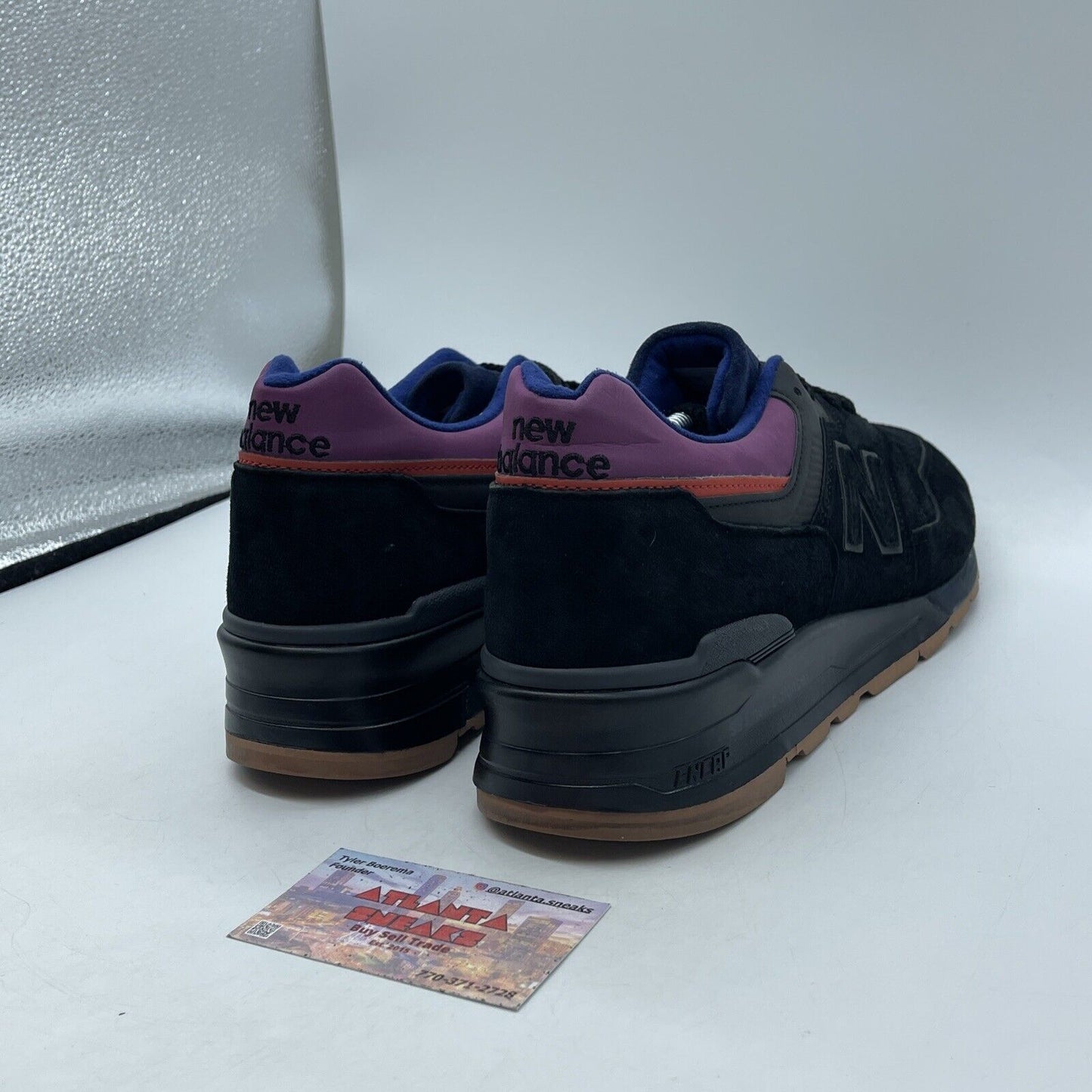 Size 12 - New Balance 997 Black Purple Suede Red Brown (M997CSS)