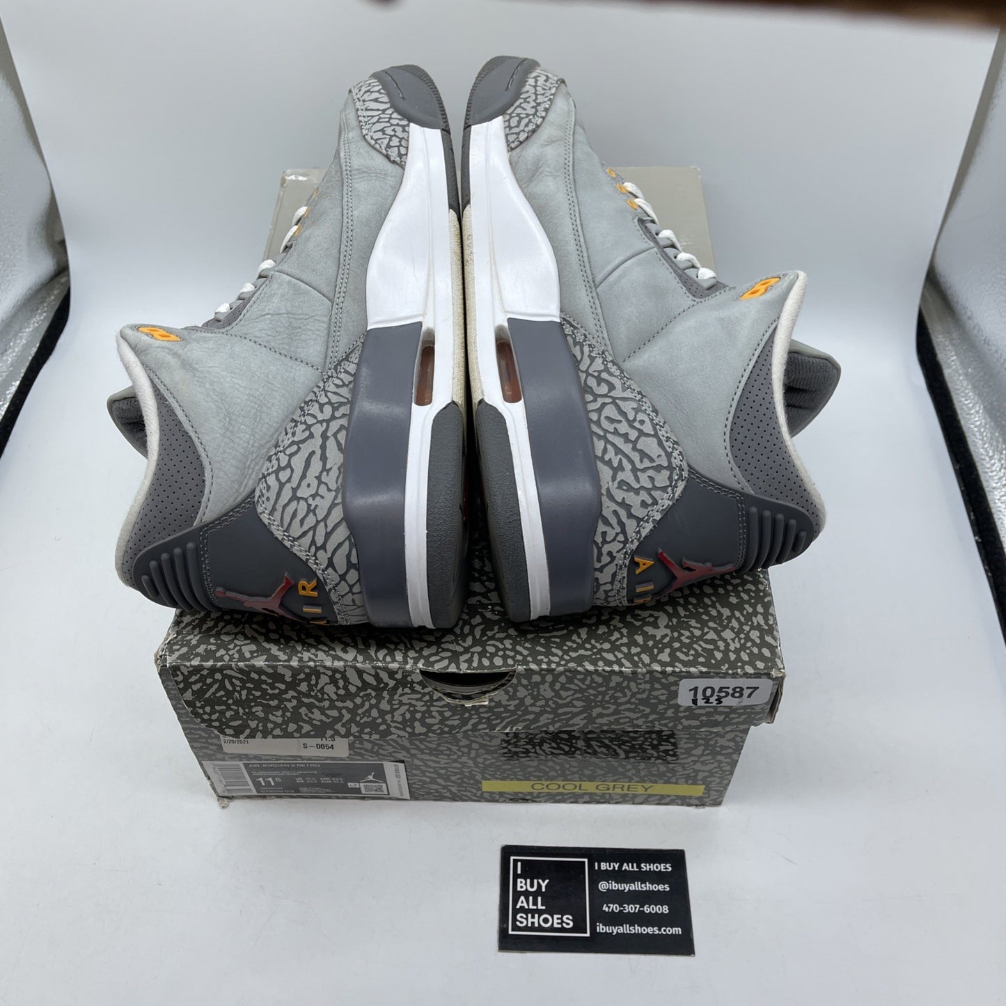 Size 11.5 - Jordan 6 Retro Mid Georgetown Grey White Suede (CT85332-012)