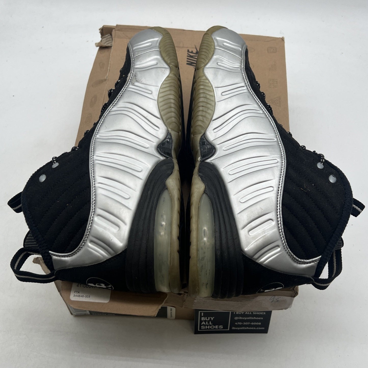 Size 11.5 - Nike 1/2 Cent Black Silver (344646-003)