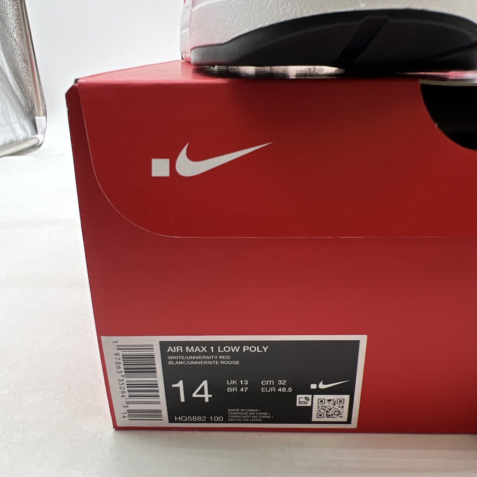 Size 14 - Nike Air Max 1 Low Poly (HQ5882-100)