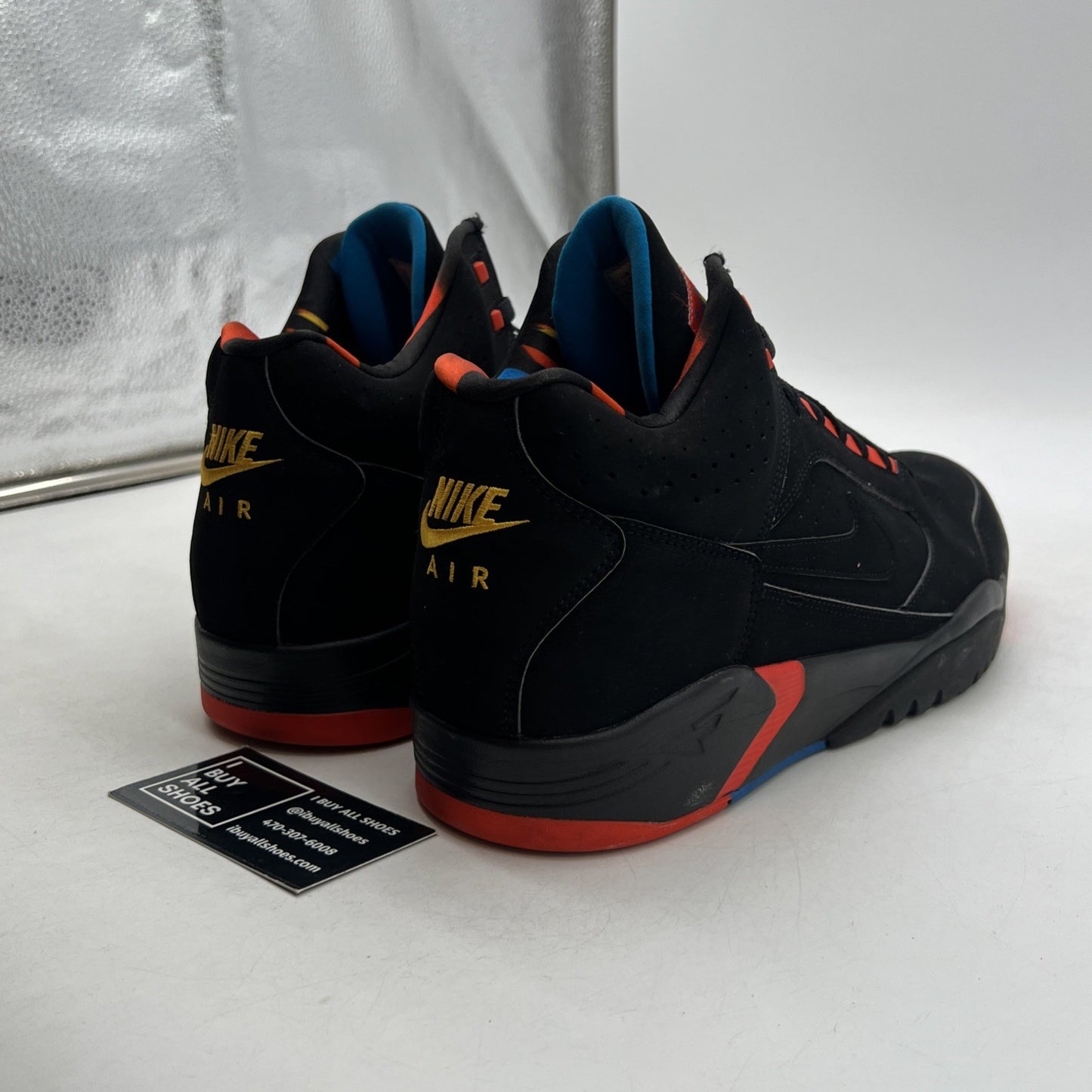 Size 13 - Nike Air Flight Lite Mid Black Team Orange (DQ7687-001)