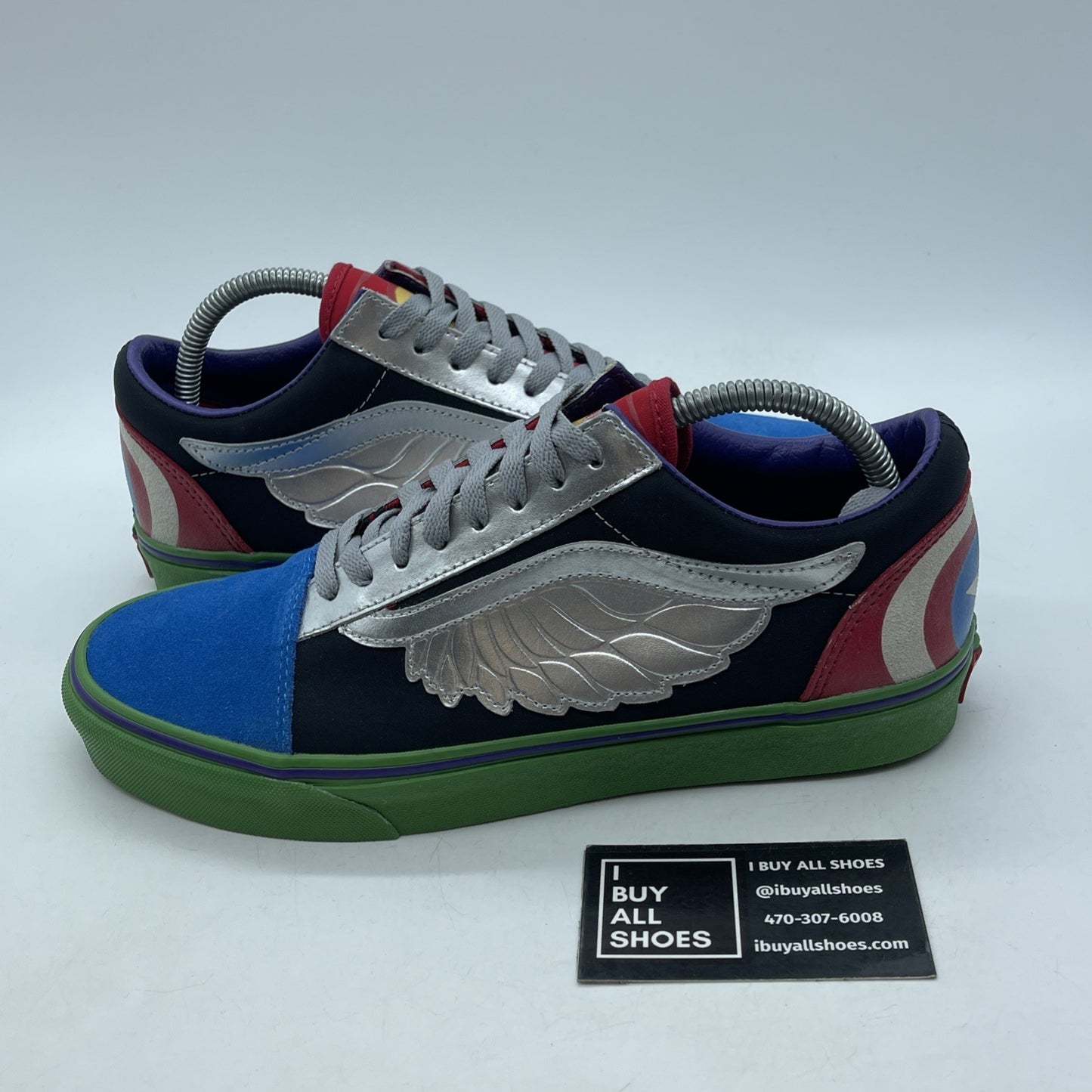 Size 9 - Vans Marvel Avengers Old Skool Captain America Suede (721356)