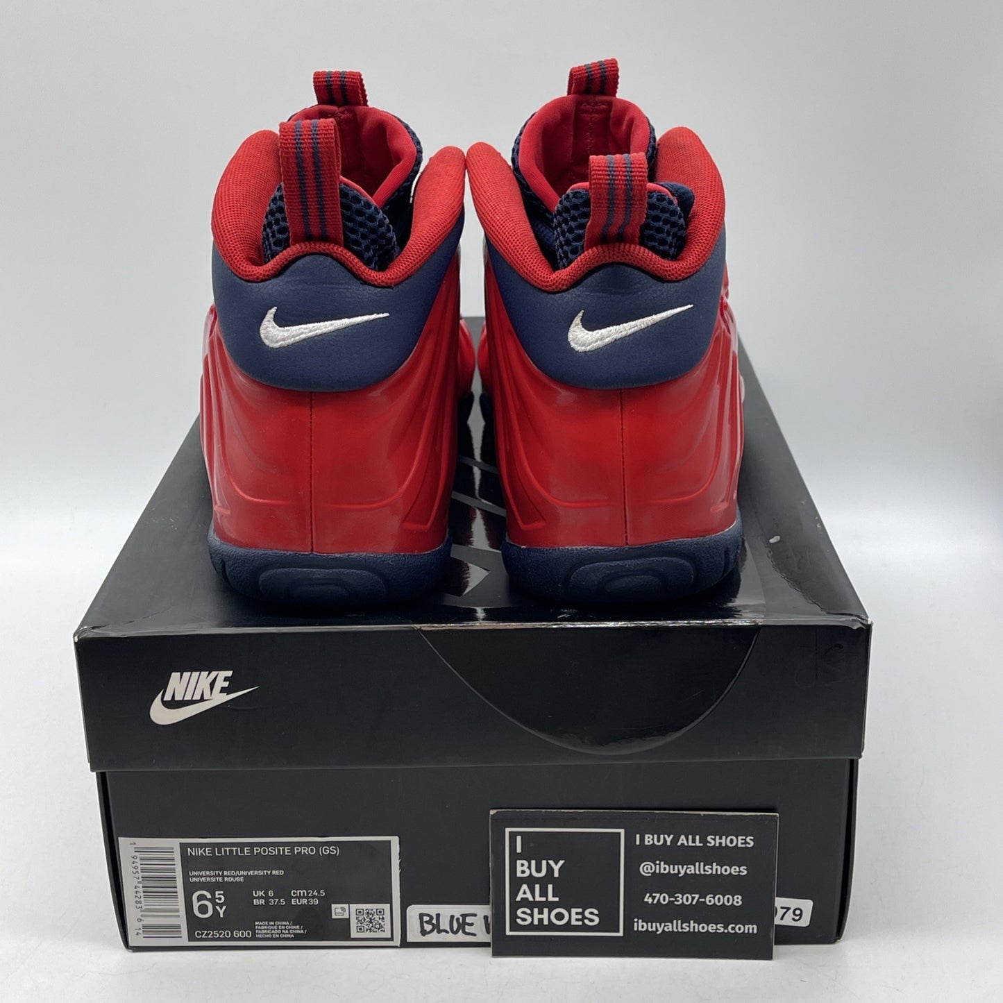 Size 6.5Y - Nike Air Foamposite Pro USA Red Blue White Leather (CZ2520-600)