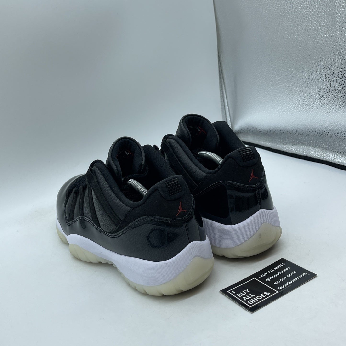 Size 12 - Jordan 11 Retro Low 72-10 Black Grey Suede Leather (AV2187-001)