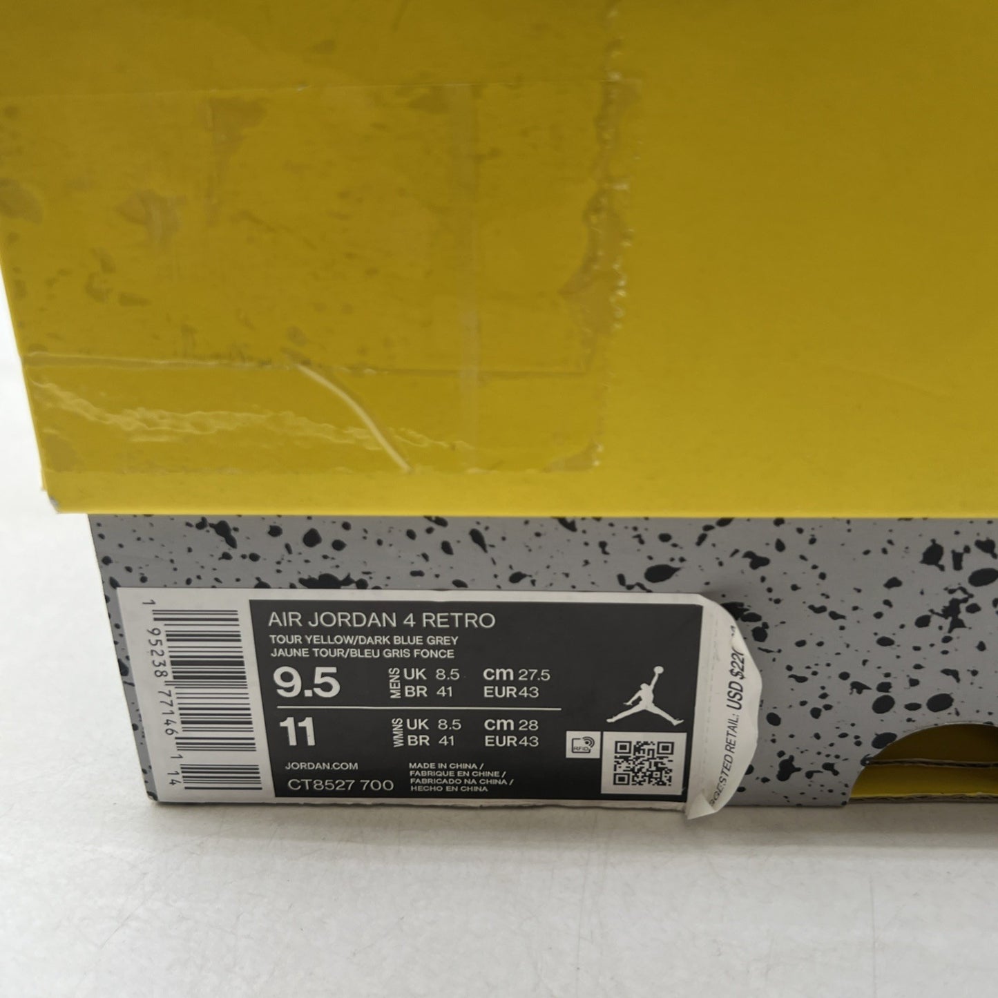 Size 9.5 - Air Jordan 4 Retro Mid Lightning (CT8527-700)