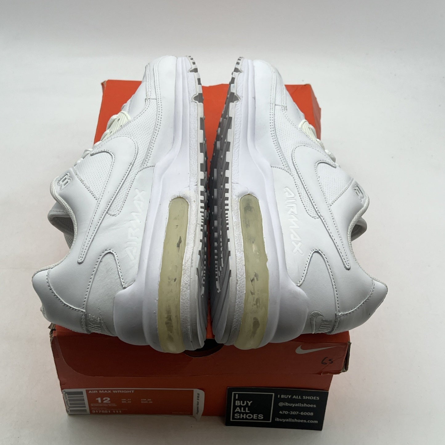 Size 12 - Nike Air Max Wright White - (317551-111)