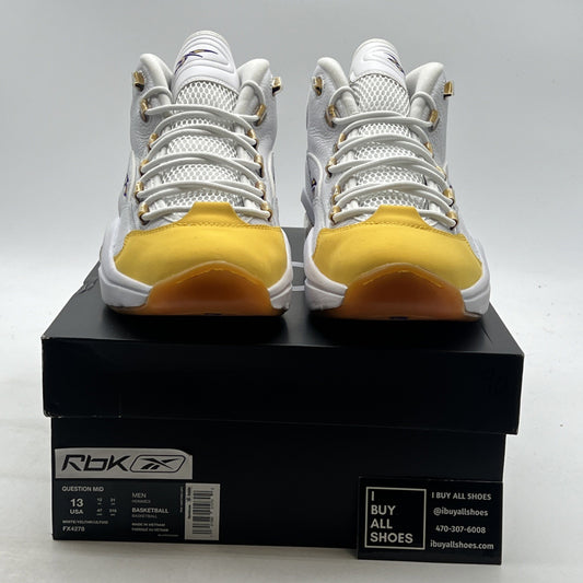 Size 13 - Reebok Question Mid Yellow Toe (FX4278)