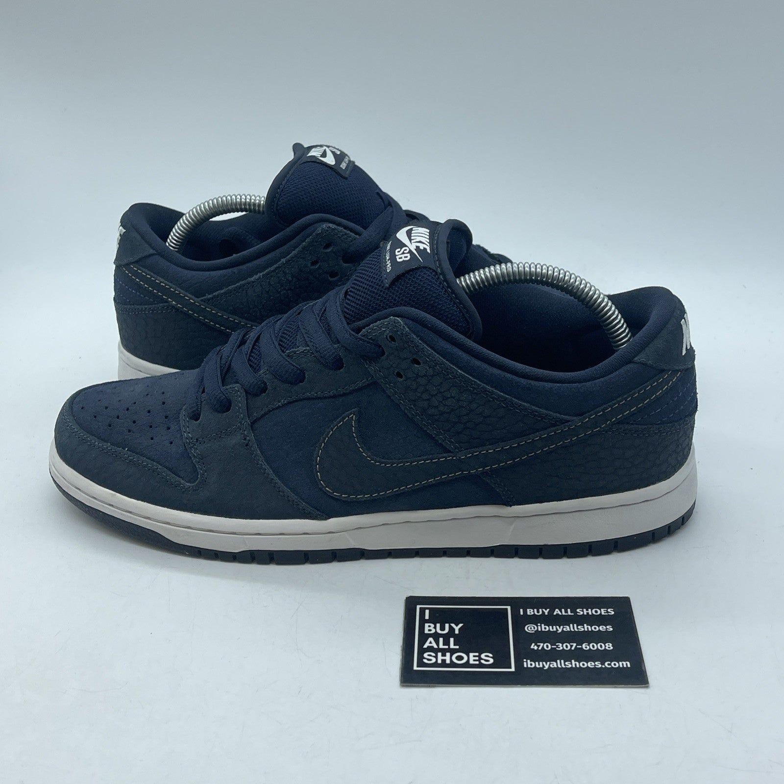Size 9.5 - Nike Dunk Pro SB Low US Passport Blue Suede (304292-407)