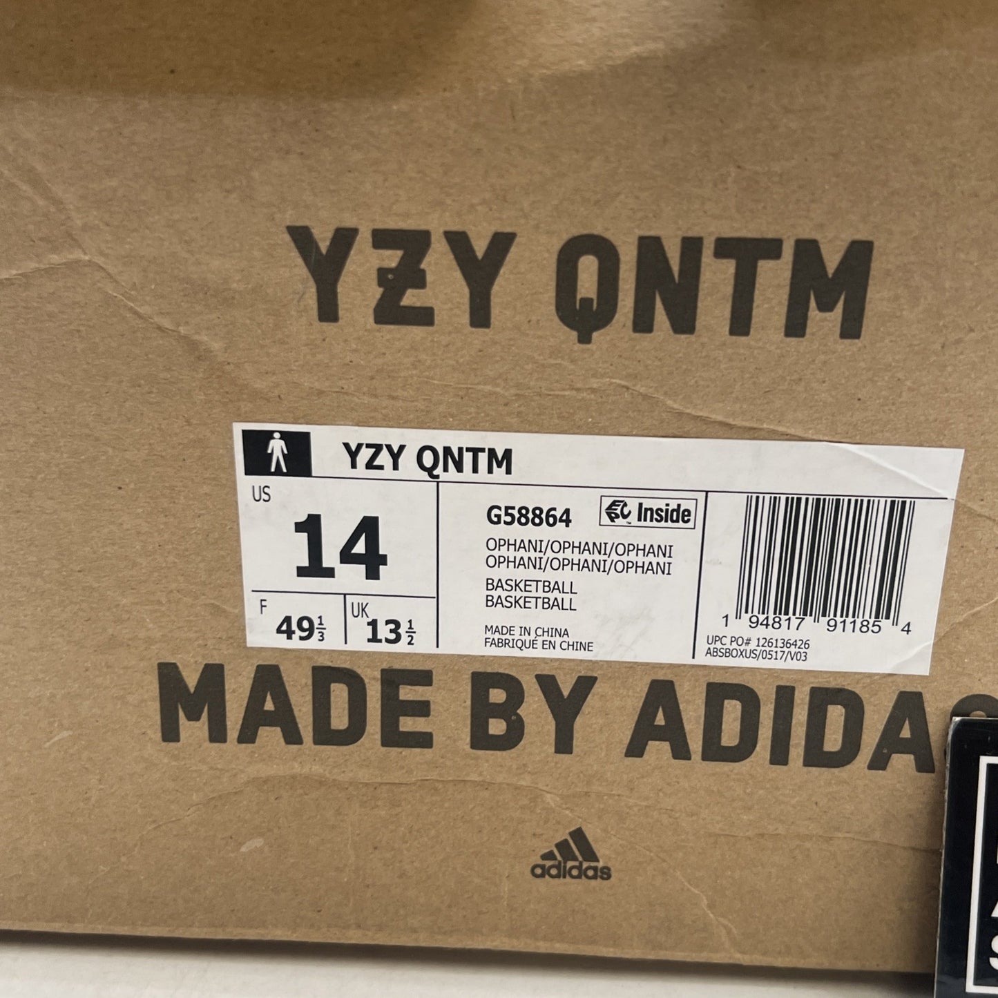 Size 14 - adidas Yeezy Quantum Teal Blue (G58864)