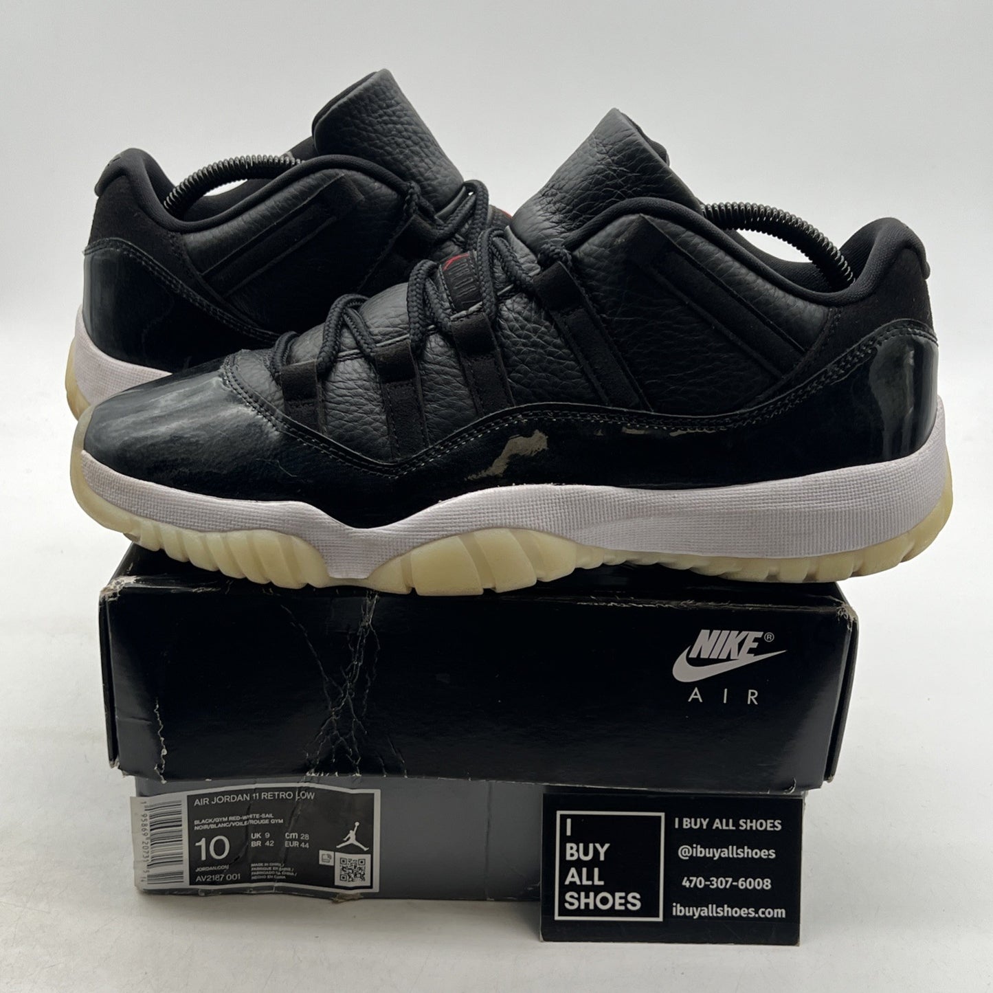 Size 10 - Air Jordan 11 Retro Low 72-10 (AV2187-001)