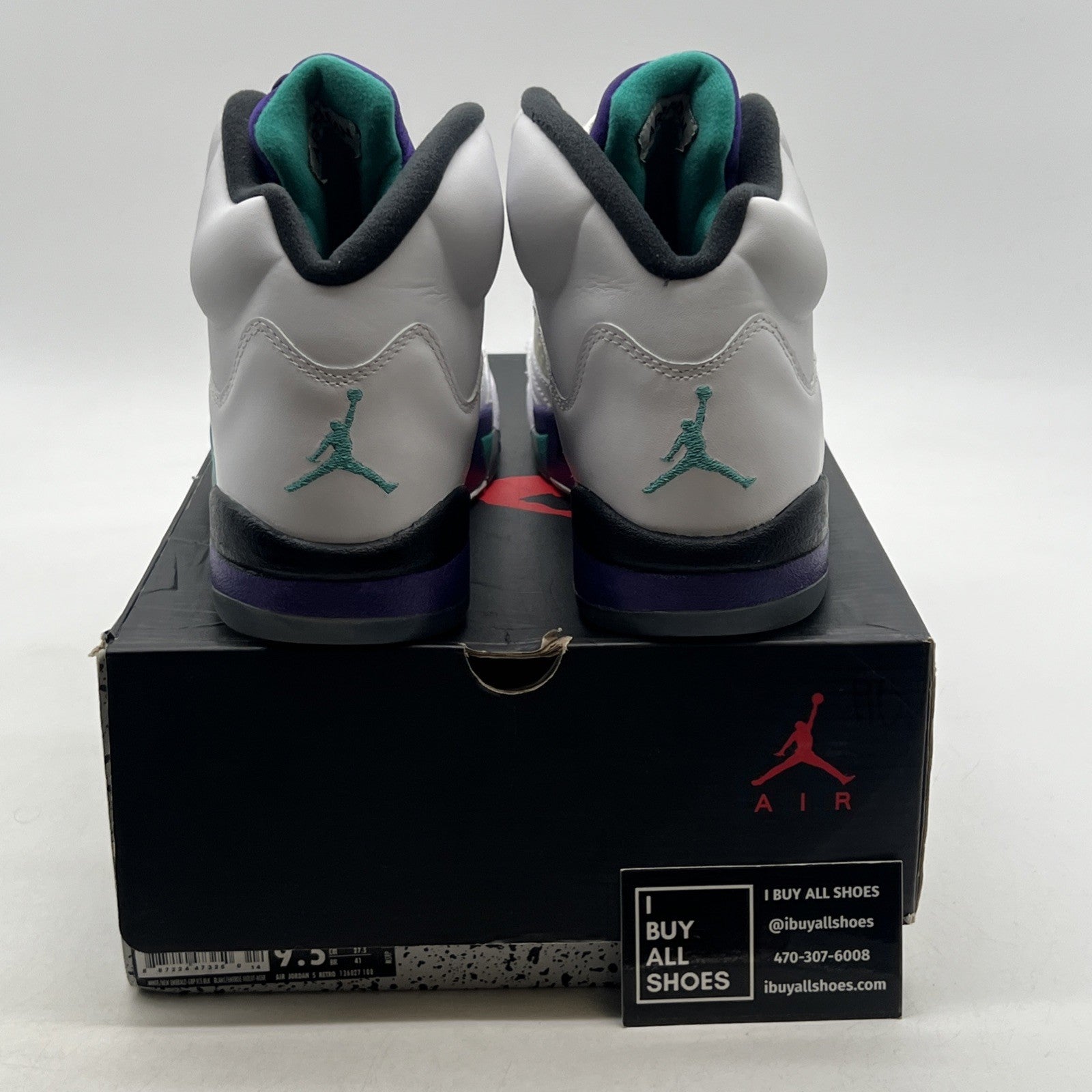 Size 9.5 - Air Jordan 5 Retro Grape 2013 (136027-108)