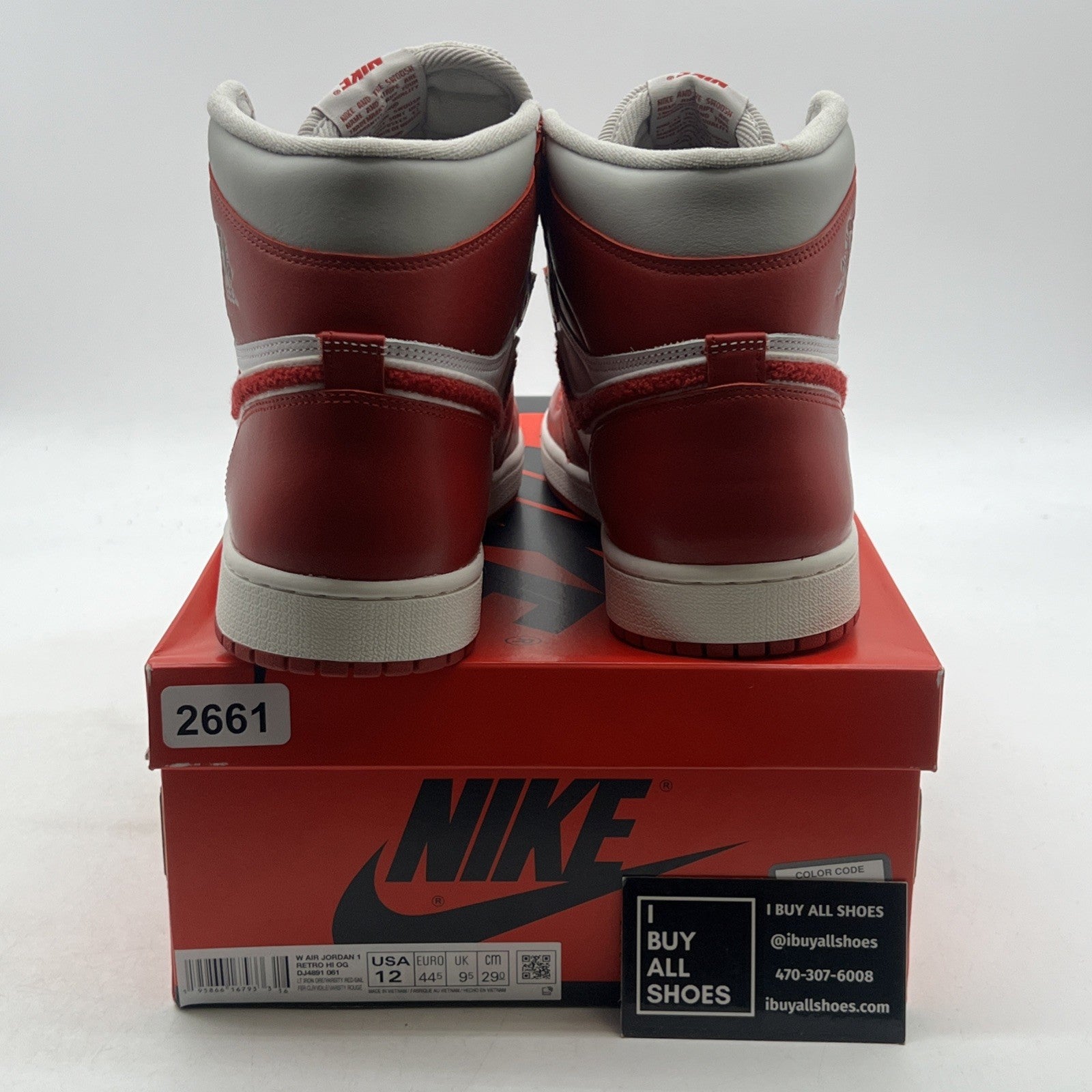 Size 12W - Air Jordan 1 Retro High OG Varsity Red (DJ4891-061)