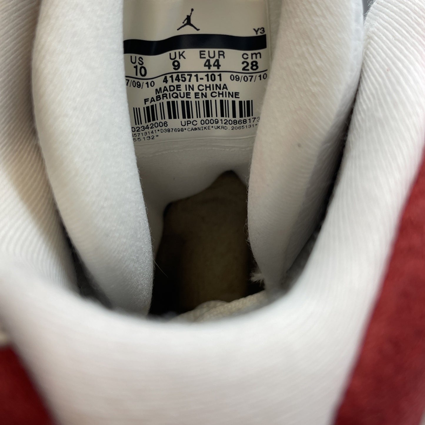 Size 10 - Air Jordan 13 Retro 2010 Cherry White Red Leather Suede (414571-101)