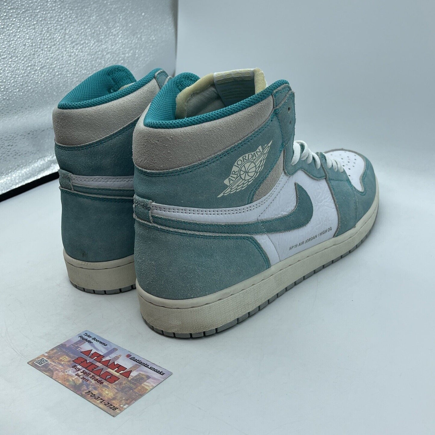 Size 12.5 - Jordan 1 Retro OG High Turbo Green White Suede (555088-311)