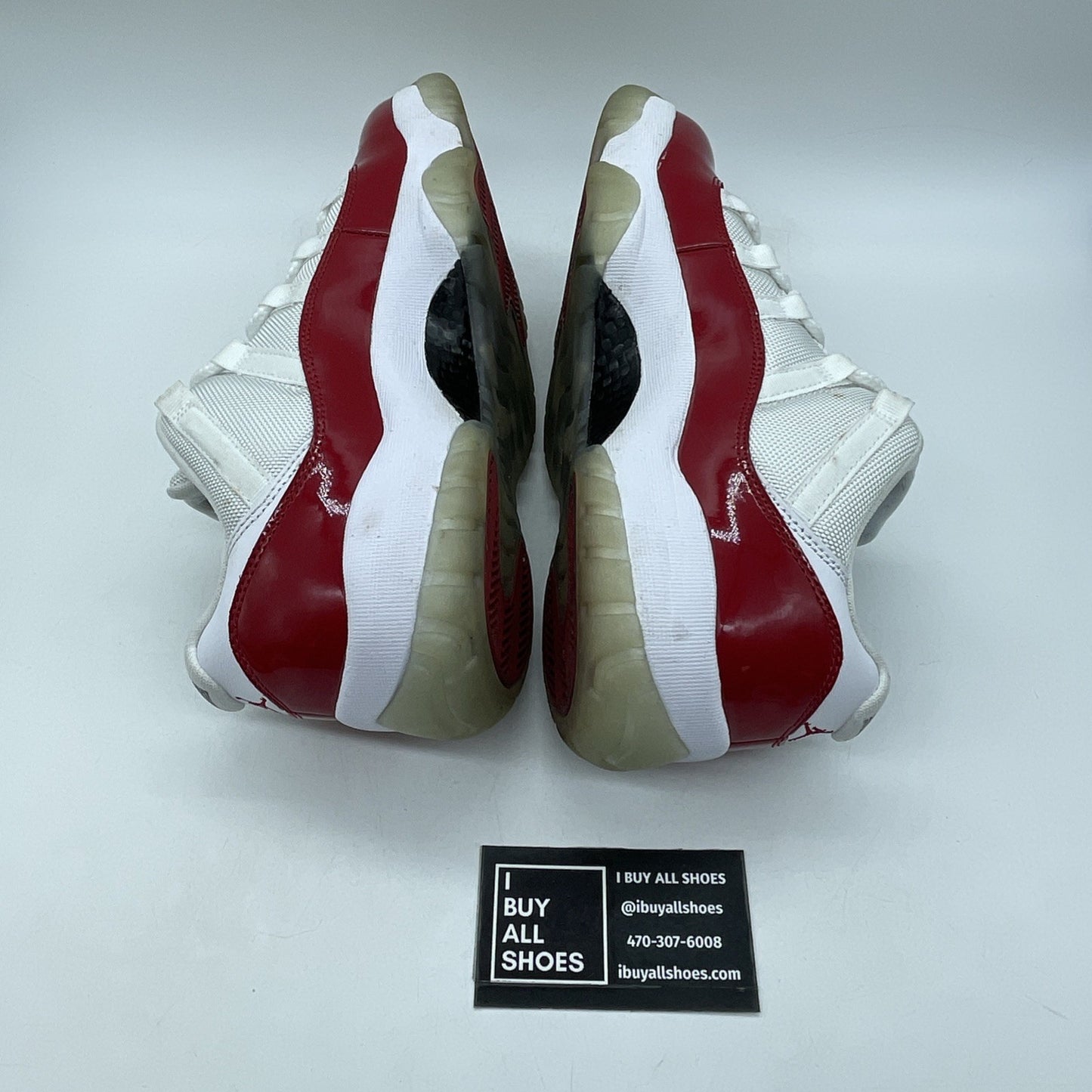 Size 9.5 - Air Jordan 11 Retro 2016 Low Cherry Red White Leather (528895-102)