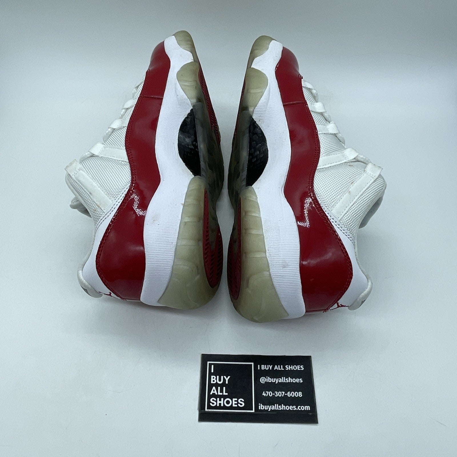 Size 9.5 - Air Jordan 11 Retro 2016 Low Cherry Red White Leather (528895-102)