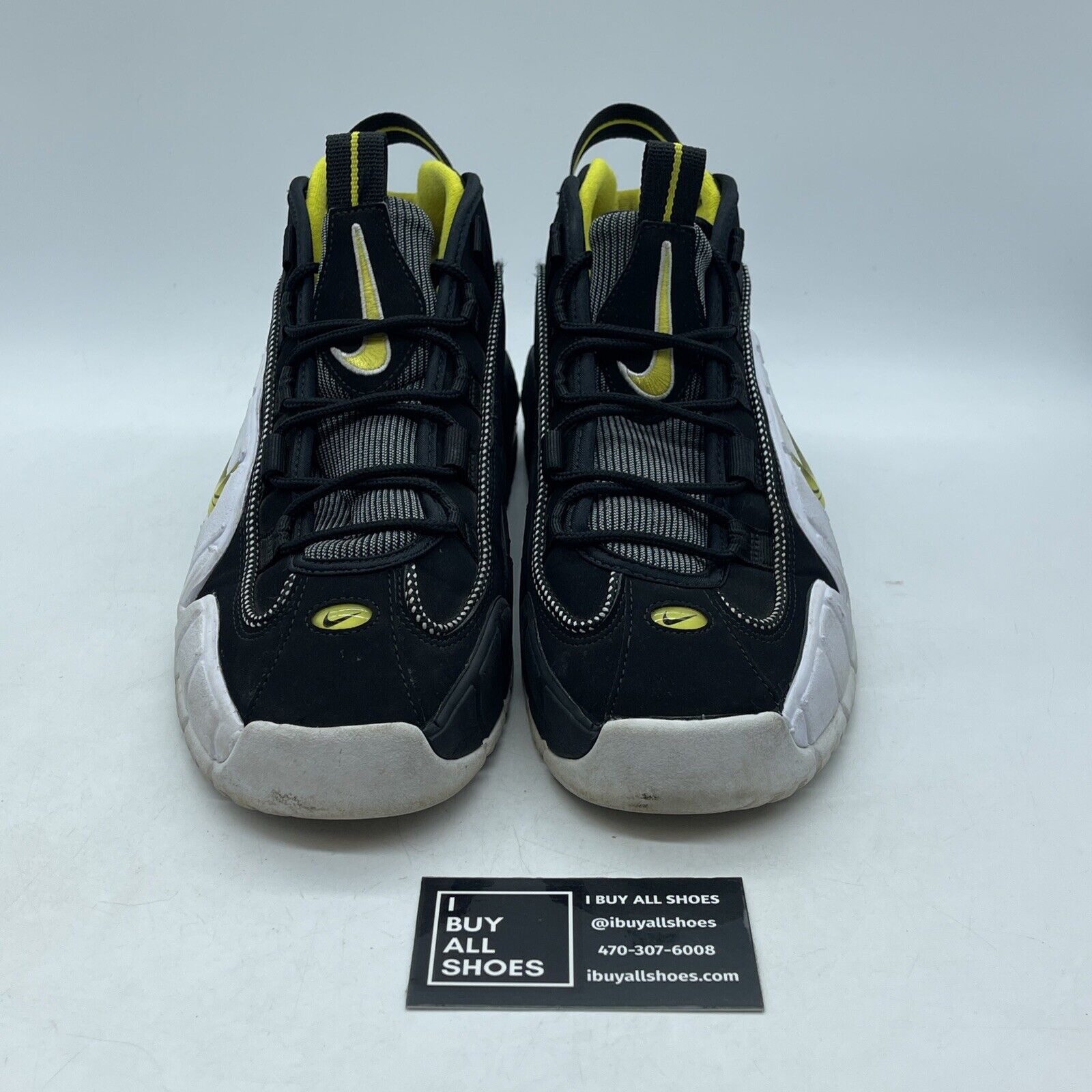 Size 9 - Nike Air Max Penny 1 Lester Middle School Yellow Black Suede FN6884-100