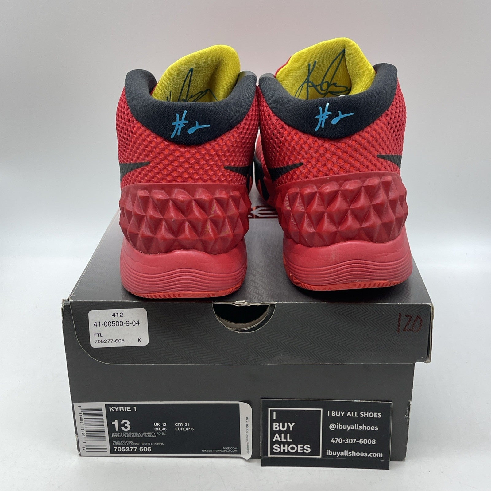 Size 13 - Nike Kyrie 1 Deceptive Red (705277-606)