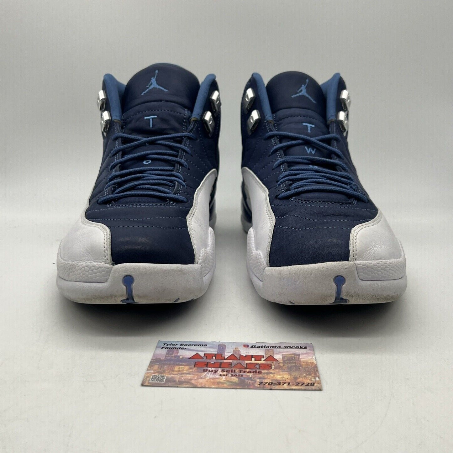 Size 11 - Jordan 12 Retro Indigo 2020 White Blue Leather (130690-404)