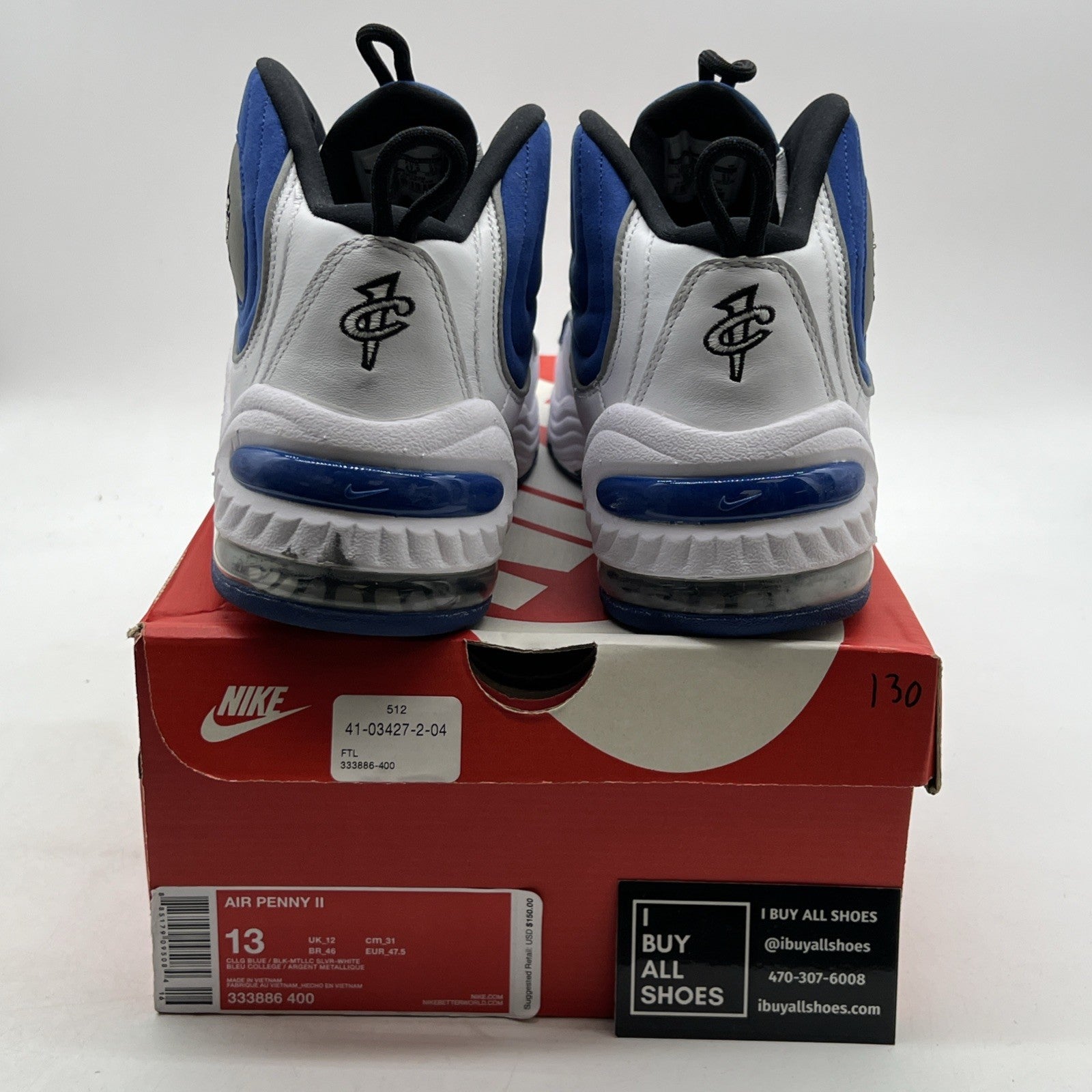 Size 13 - Nike Air Penny 2 2016 Atlantic Blue (333886-400)