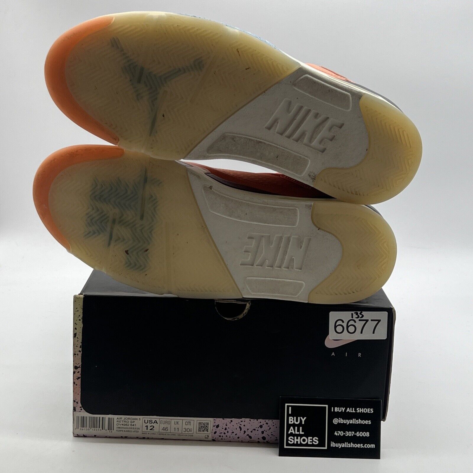 Size 12 - Air Jordan 5 Retro x DJ Khaled We The Best - Crimson Bliss DV4982-641