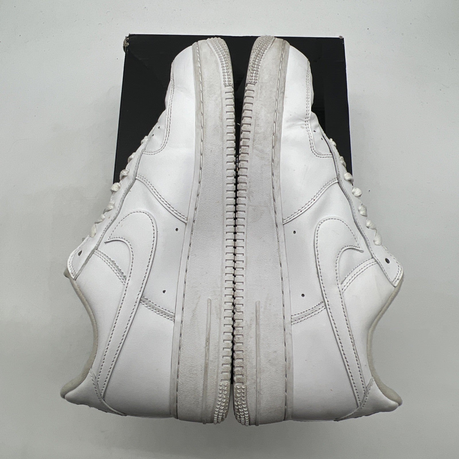 Size 11.5 - Nike Air Force 1 x Supreme Low Box Logo - White (CU9225-100)