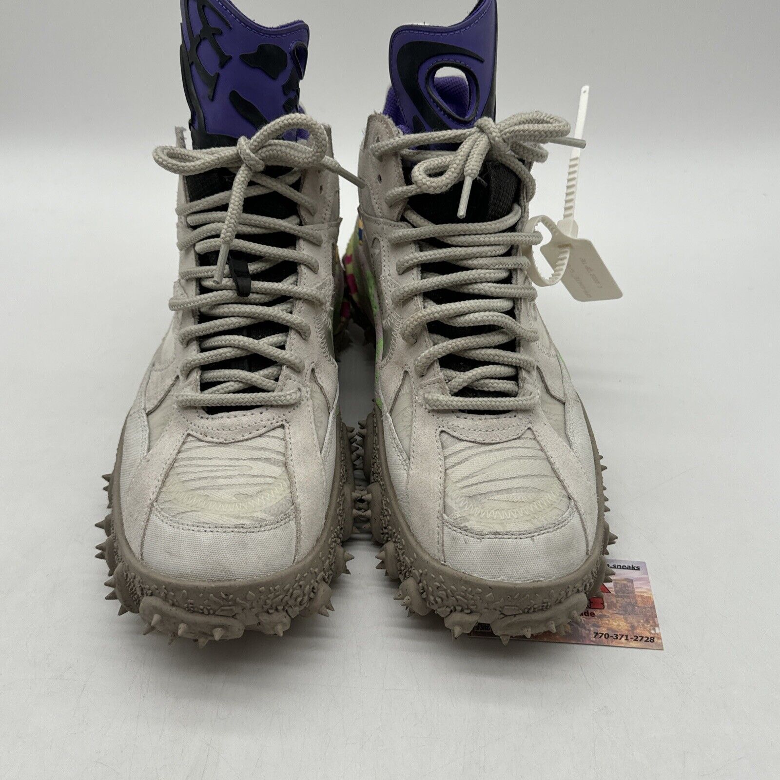 Size 11 - Nike Air Terra Forma x Off-White White 2022 Track Spike Grey Purple Og