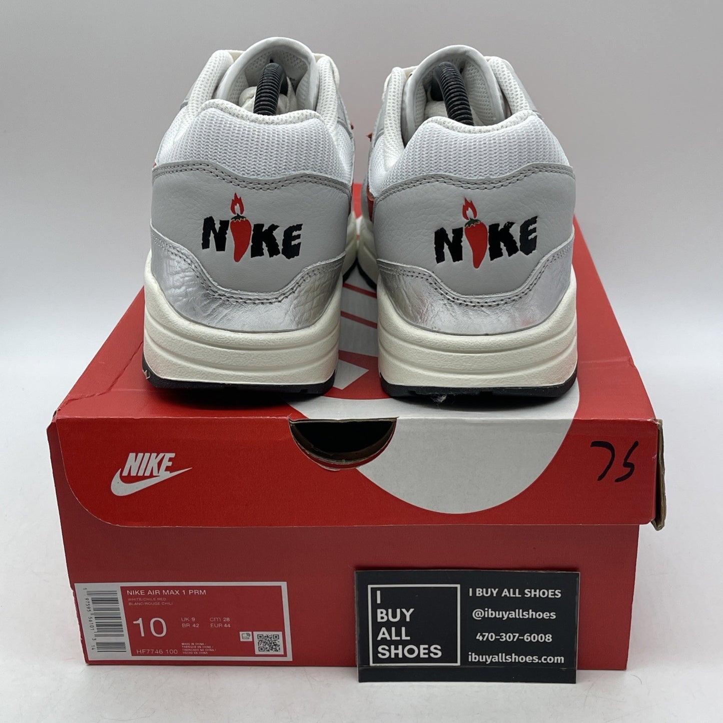 Size 10 - Nike Air Max 1 Premium SE Hot Sauce (HF7746-100)