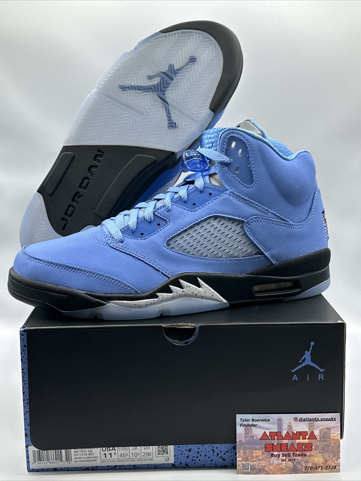 Air Jordan 5 Retro SE 'UNC University Blue’ DV1310-401 (Men's 11.5)