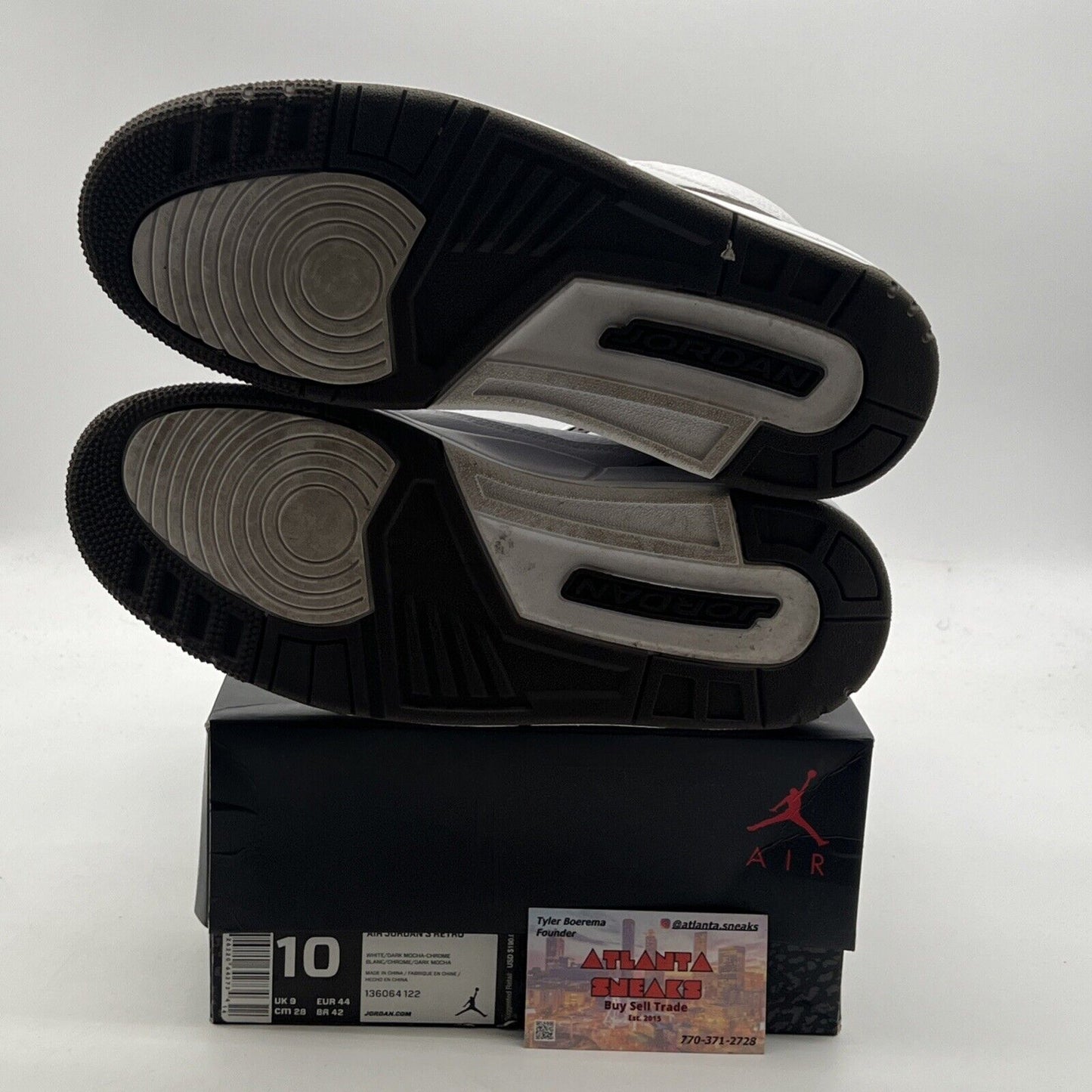 Size 10 - Air Jordan 3 Retro 2018 Mocha (136064-122)