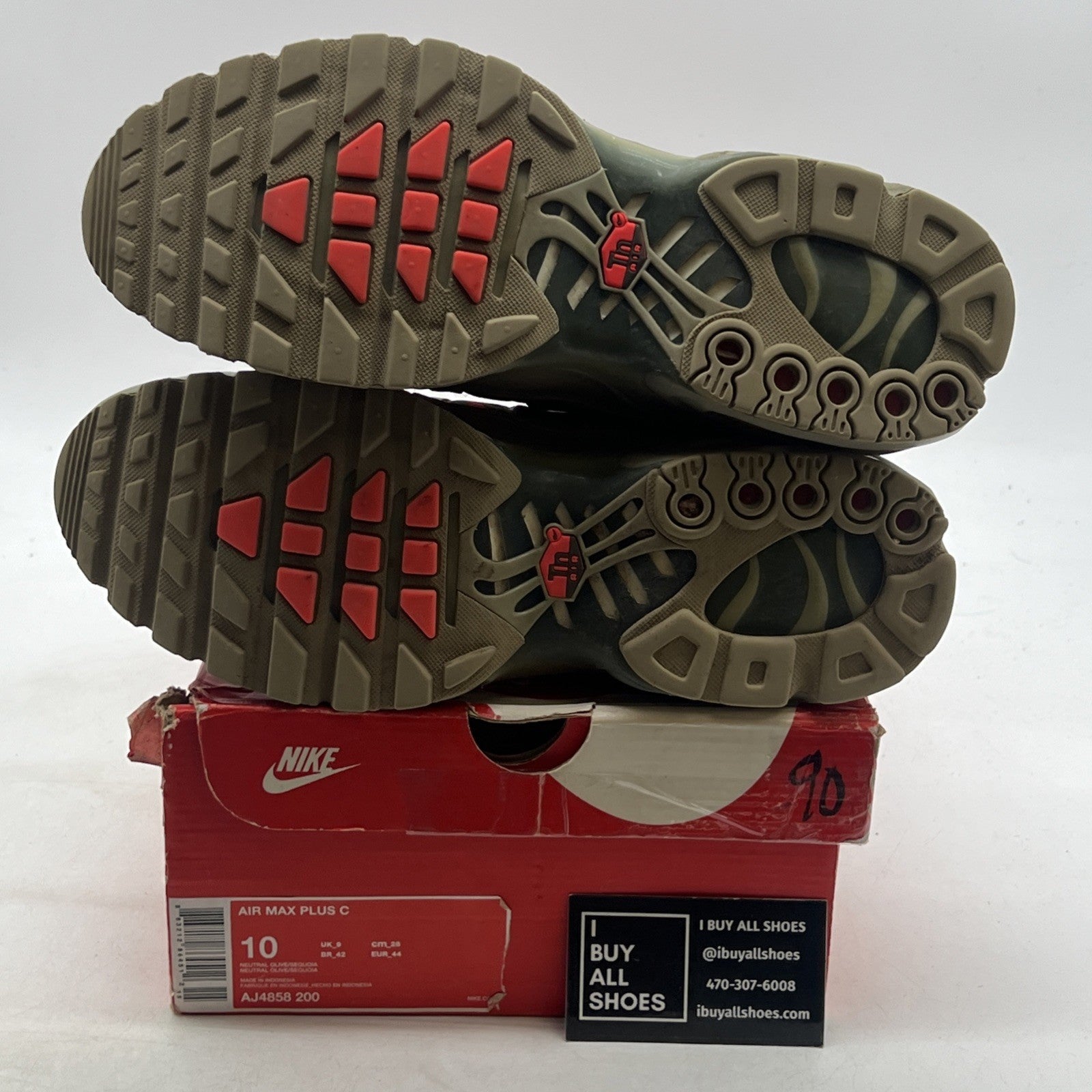 Size 10 - Nike Air Max Plus Neutral Olive (AJ4858-200)