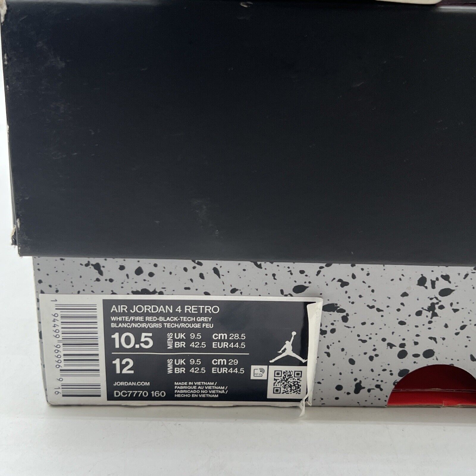 Size 10.5 - Air Jordan 4 Retro OG Mid Fire Red (DC7770-160)