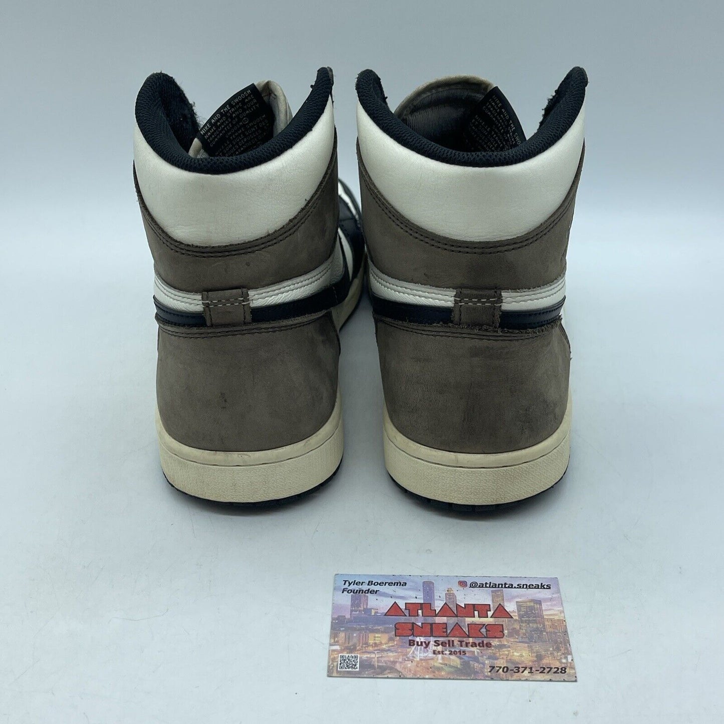 Size 11 - Jordan 1 Retro OG High Dark Mocha White Black Leather (555088-105)