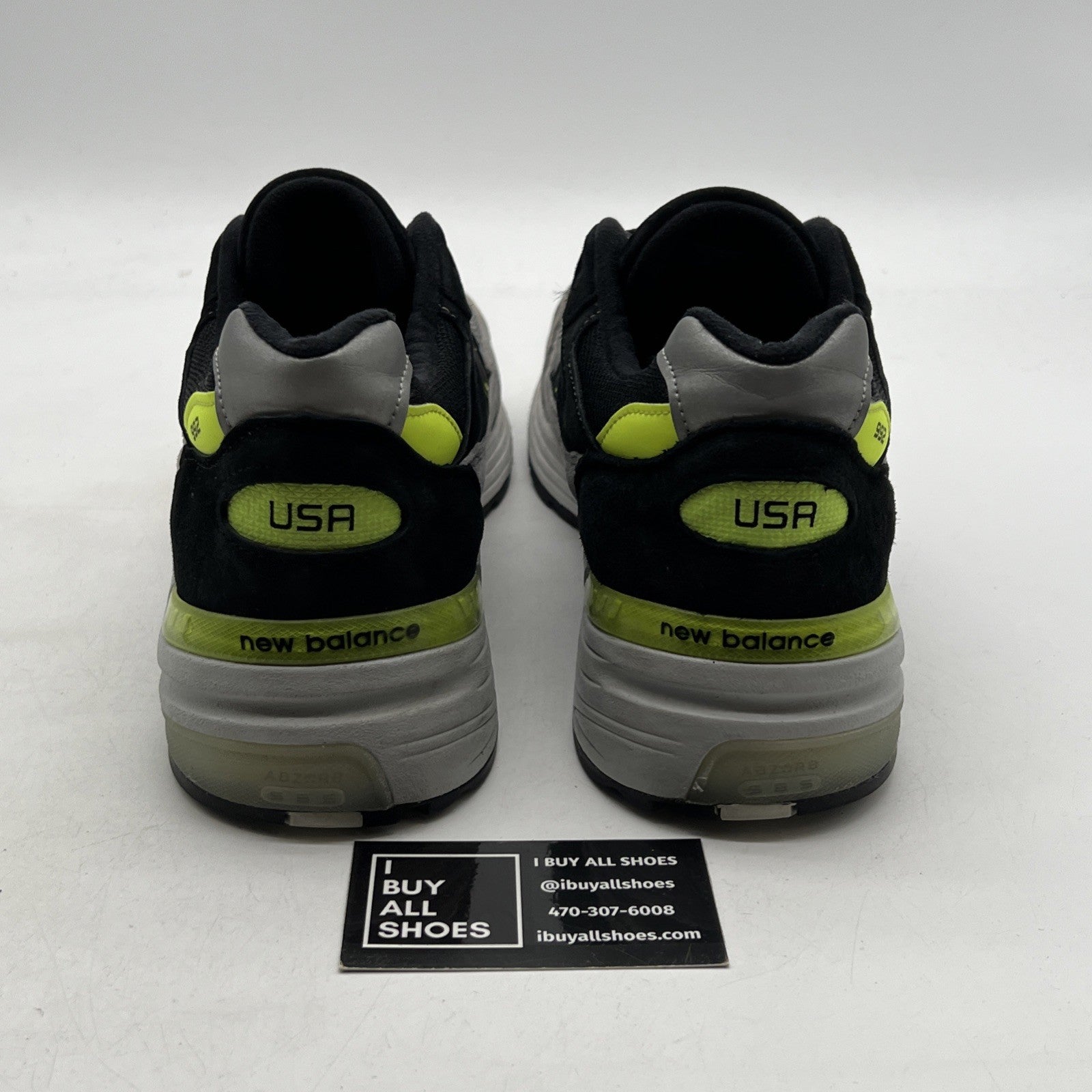 Size 14 - New Balance 992 Made in USA Grey Volt (M992TQ)