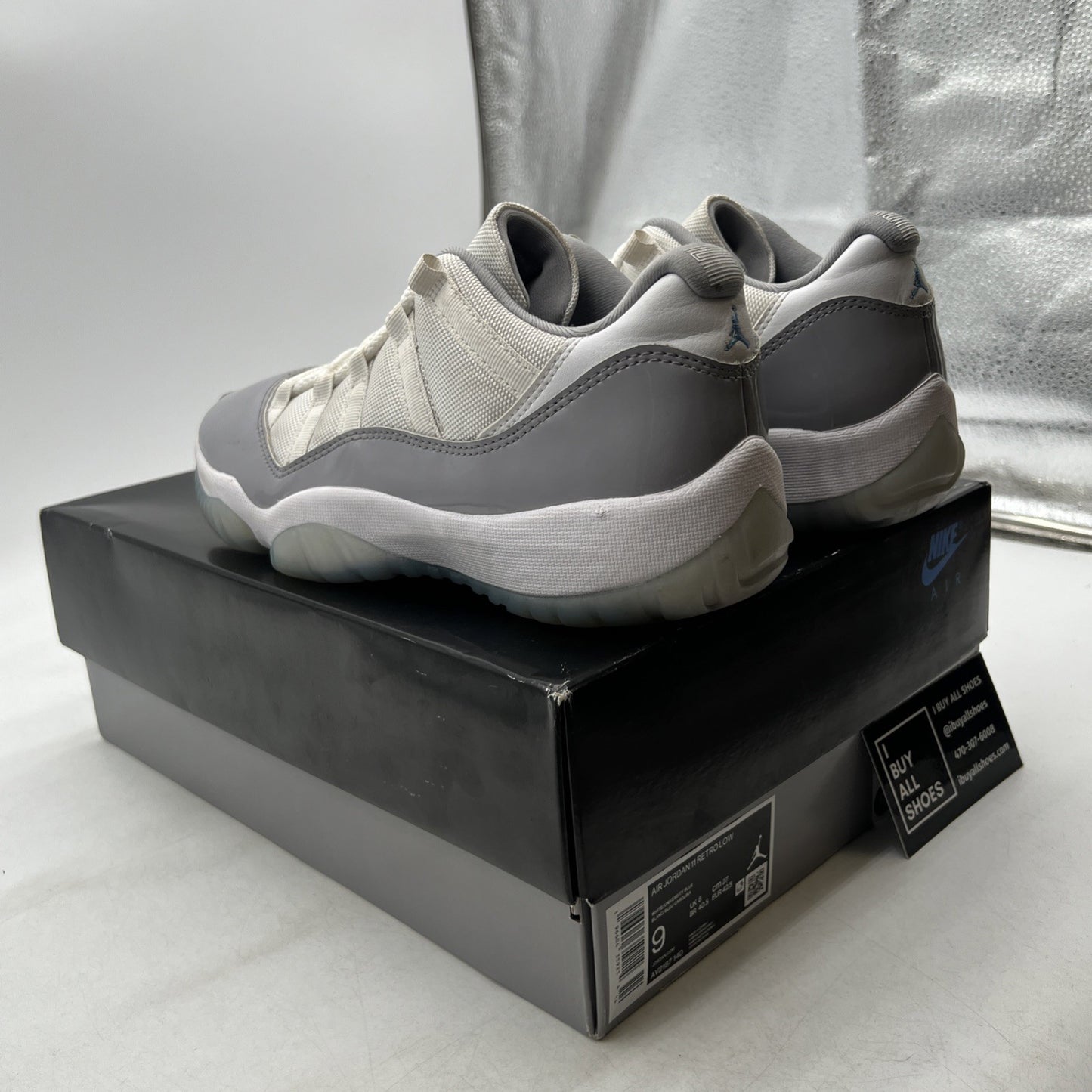 Size 9 - Air Jordan 11 Retro Low Cement Grey (AV2187-140)